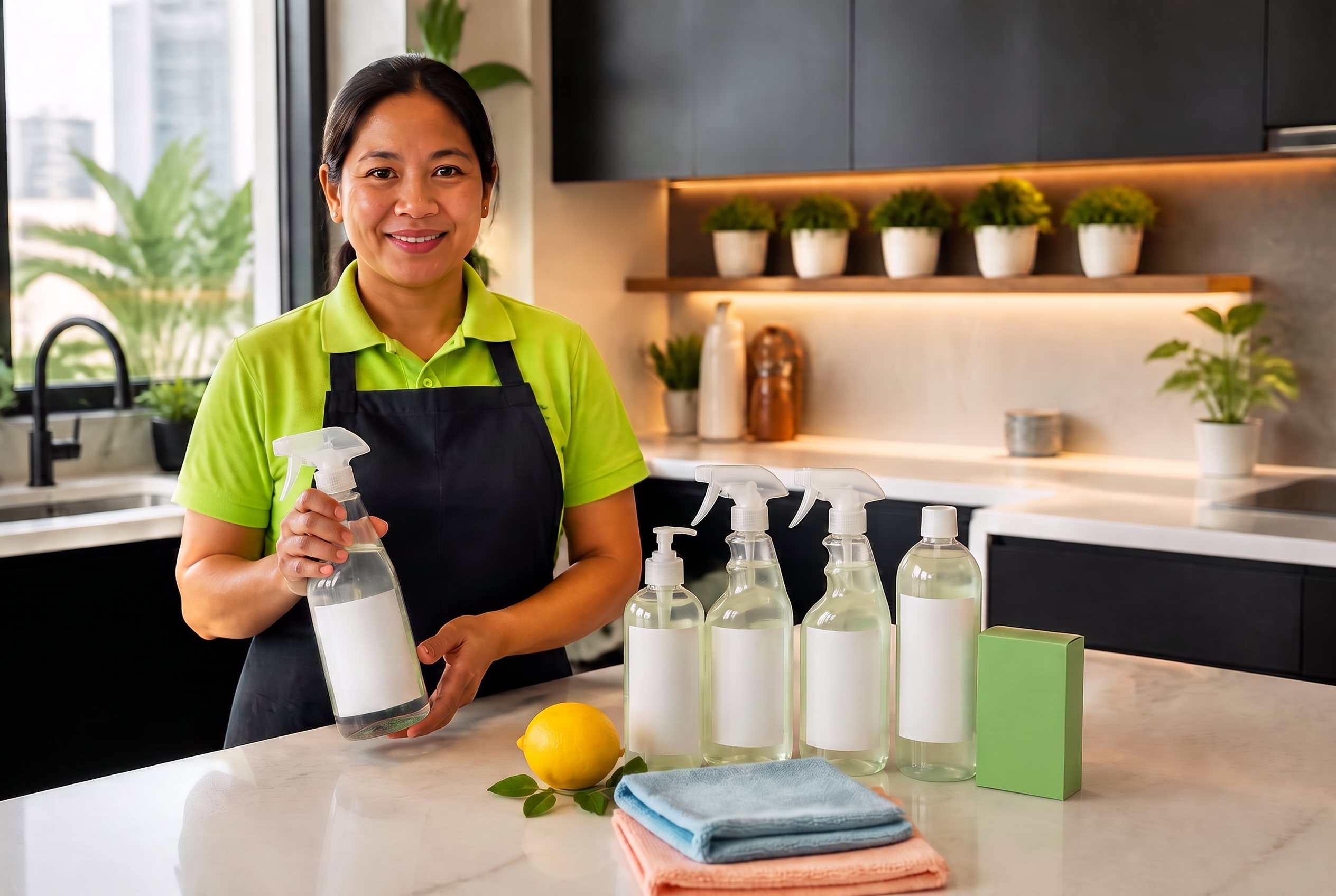 Eco-friendly cleaning products for a Dubai home, Cleansy
