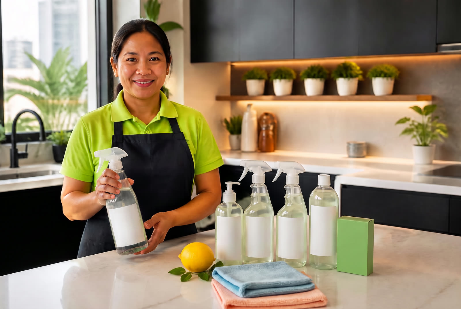 Eco-friendly cleaning products for a Dubai home, Cleansy