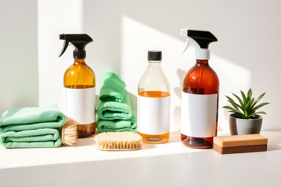 Eco-conscious cleaning products and reusable cloths for home and office cleaning in Dubai