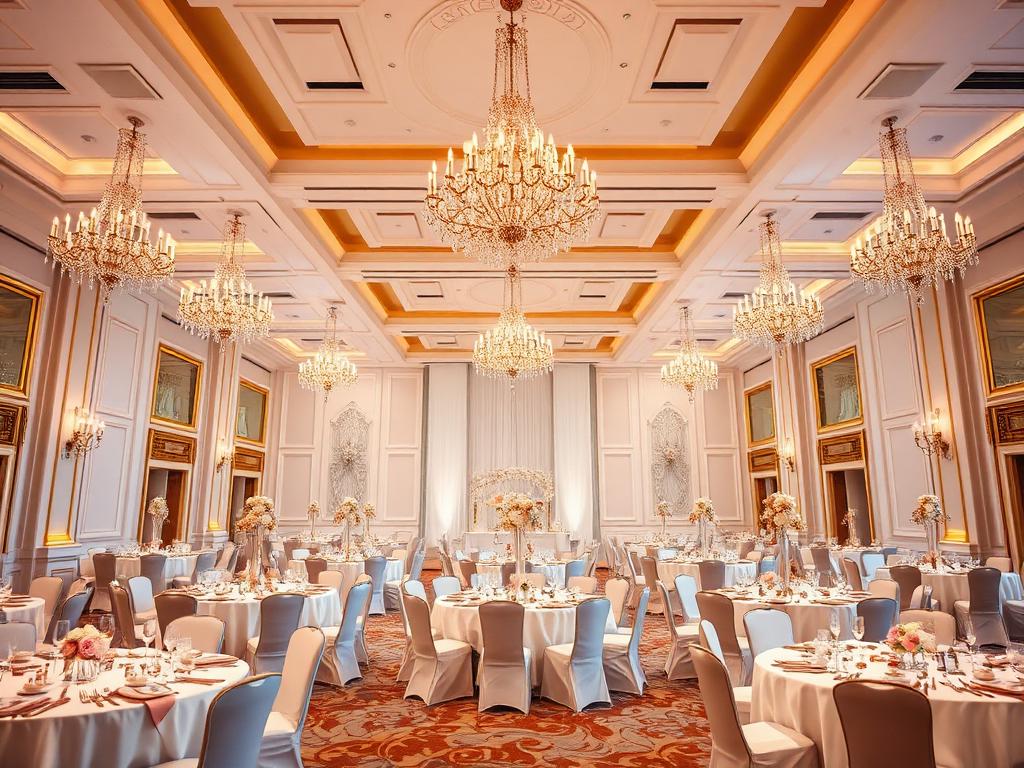 Event venue ready for guests